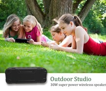 Bluetooth Outdoor Lautsprecher 30W (2X15W), IPX5, schwarz