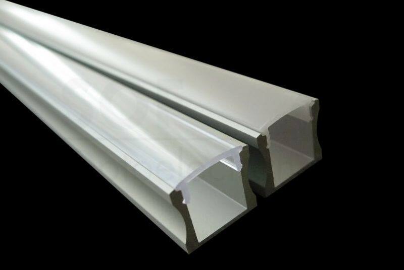 Abdeckung für Aluminium Profil, Klar 2m