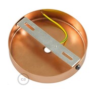 Zylindrischer Lampenbaldachin Kit aus Metall Kupfer