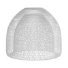 Lampenschirmkäfig Ghostbell XL aus Metall mit E27-Fassung weiß