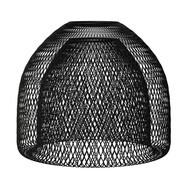Lampenschirmkäfig Ghostbell XL aus Metall mit E27-Fassung schwarz