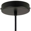 Pendelleuchte mit doppeltem Lampenschirm Tub-E14 schwarz-bronze satiniert