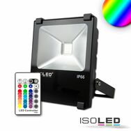 LED Strahler 10W, RGB, IP66, inkl. Funk-Fernbedienung