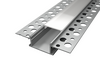 Aluminium Unterputzprofil 200cm eloxiert mit halbtransparenter Abdeckung