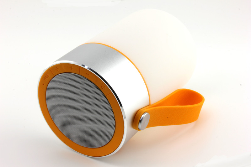 Bluetooth Outdoor Lautsprecher 3W, IPX4, weiß/orange