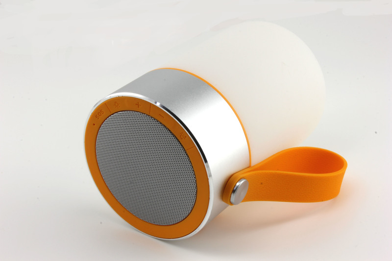 Bluetooth Outdoor Lautsprecher 3W, IPX4, weiß/orange